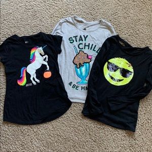 Girls Justice Long Sleeve Shirts Size 10